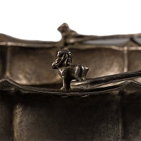 Large Viking Age Silver Bucket with Animal Figures