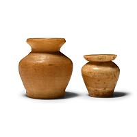 Egyptian Alabaster Kohl Jars