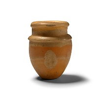 Egyptian Alabaster Vase with Carinated Shoulders
