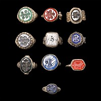 Tribal Silver-Coloured Metal Ring Group