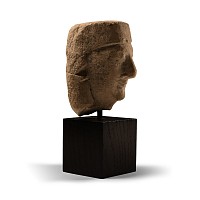 Archaic Cypriot Head of a Male Votary