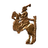 Medieval 'Thames' Bronze Three Wise Men Applique Fragment