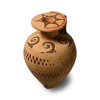 Greek Corinthian Terracotta Piriform Aryballos