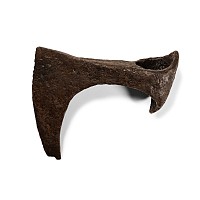 Viking Age Iron Long Bearded Axe Head