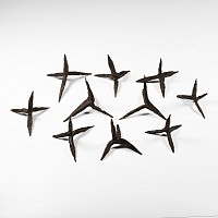 Medieval Iron Caltrop Anti-Cavalry Group