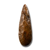 Large Stone Age Classic Knapped Flint Handaxe