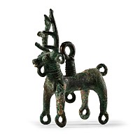 Caucasian Stag Figure with Attachment Loops