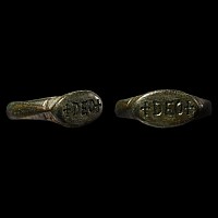Roman Bronze Ring with DEO