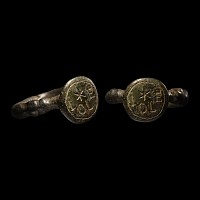 Medieval Bronze Ring with Star