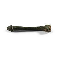 Roman Bronze Phallic Knife Handle