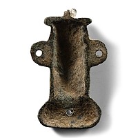 Medieval Bronze Mask Mount