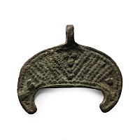Viking Age Bronze Lunar Pendant