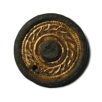 Anglo-Saxon Gilt Bronze Brooch Pendant