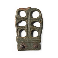 Anglo-Saxon Bronze Acanthus Leaf Strap End