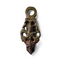 Anglo-Scandinavian Viking Bronze Bound Loki Suspension Mount