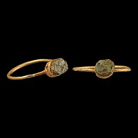 Roman Gold Ring with Turquoise