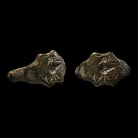 Western Asiatic Bronze Ring with Bird
