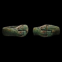 Roman Bronze Ring with Gammadion