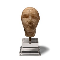 South Arabian Alabaster Male Head