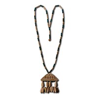 Egyptian Faience Necklace with Pendant