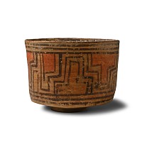 Indus Valley Terracotta Vessel with Geometric Designs