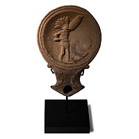 Roman 'Axel Guttmann' Terracotta Gladiator Lamp