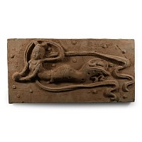 Chinese Song Terracotta Tile with Deity