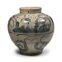 Chinese Yuan Glazed Blue and White Jar