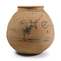 Indus Valley Terracotta Vessel with Zebus