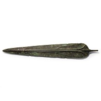Luristan Wide-Bladed Bronze Sword with Blood Channels
