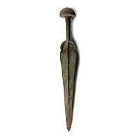 Western Asiatic Bronze Short Sword with Mushroom Pommel