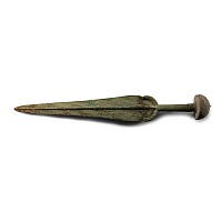 Western Asiatic Bronze Short Sword with Mushroom Pommel