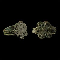 Western Asiatic Bronze Ring with Geometric Circles