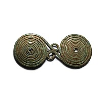 Greek Geometric Bronze Spiral Fibula