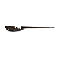 Byzantine Silver Swan-Necked Ligula Spoon with Cross