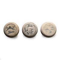 Hoi An Cargo Shipwreck Glazed Blue and White Lidded Box Collection