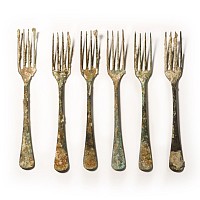 'Nuestra Senora de la Luz' Shipwreck Fork Set of Six