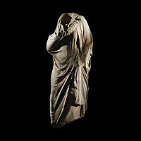 Larger Than Life-Size Greek Marble Draped Torso