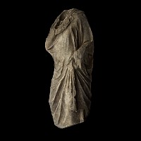 Larger Than Life-Size Greek Marble Draped Torso