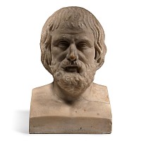 Roman Marble Head of Euripides