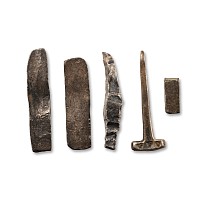 Viking Age Silver Bar and Hammer Group