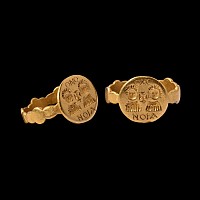 Byzantine Gold Marriage Ring with Busts