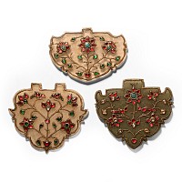 Jadeite Pendants with 'Rubies' and Other Cabochons
