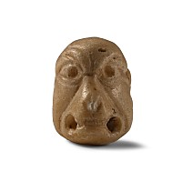 Mesopotamian Alabaster Grotesque Head Pendant