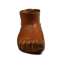 Pre-Columbian Chupicuaro Life-Size Foot-Shaped Red Ware Vessel