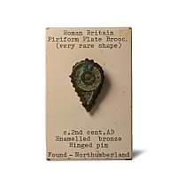 Romano-British 'Hattatt' Enamelled Bronze Plate Brooch