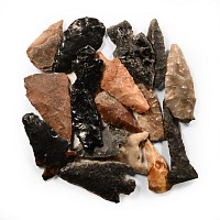 Native American Stone and Obsidian Arrowhead Collection