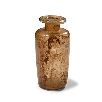 Roman Glass Bottle with Short Neck