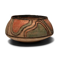 Indus Valley Mehrgarh Terracotta Vessel with Geometric Motifs