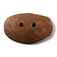 South East Asian Ceramic Funerary Mask